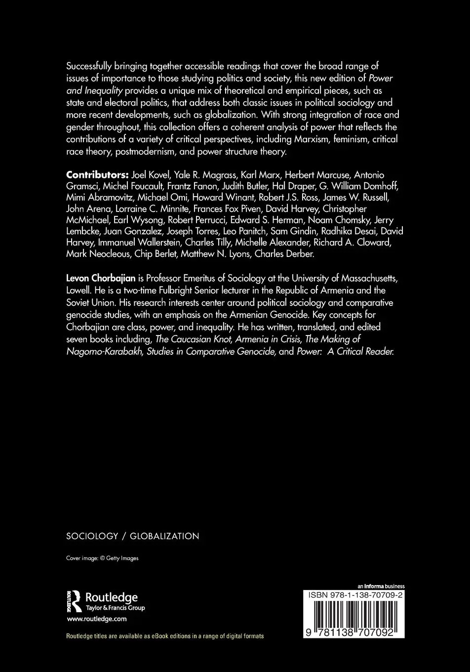 Rückseite: 9781138707092 | Power and Inequality | Critical Readings for a New Era | Chorbajian