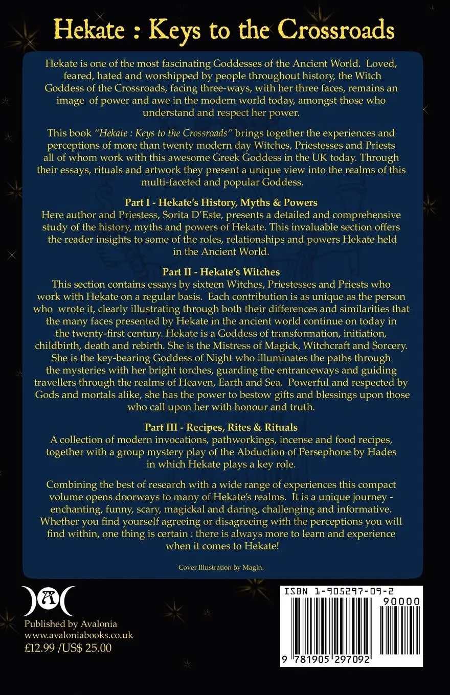 Rückseite: 9781905297092 | Hekate | Sorita D'Este | Taschenbuch | Englisch | 2006 | Avalonia