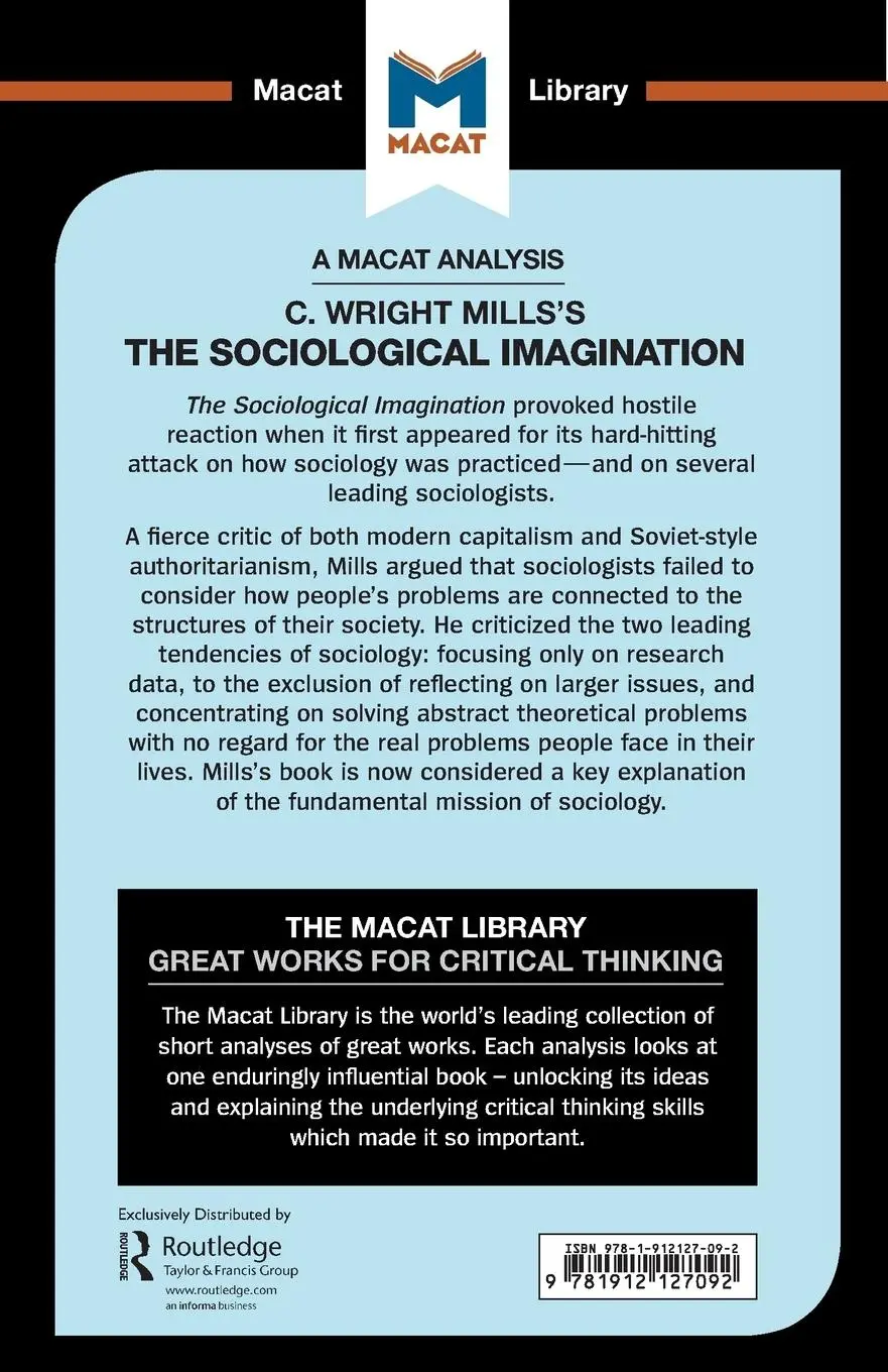 Rückseite: 9781912127092 | An Analysis of C. Wright Mills's The Sociological Imagination | Buch