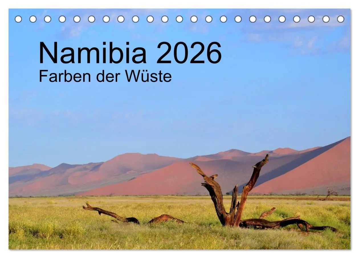 Cover: 9783516167092 | Namibia 2026 Farben der Wüste (Tischkalender 2026 DIN A5 quer),...