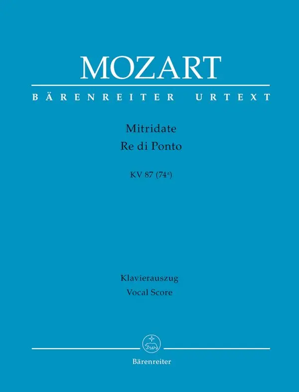 Cover: 9790006507092 | Mitridate, Re di Ponto KV 87 | Wolfgang A Mozart | Buch | Deutsch