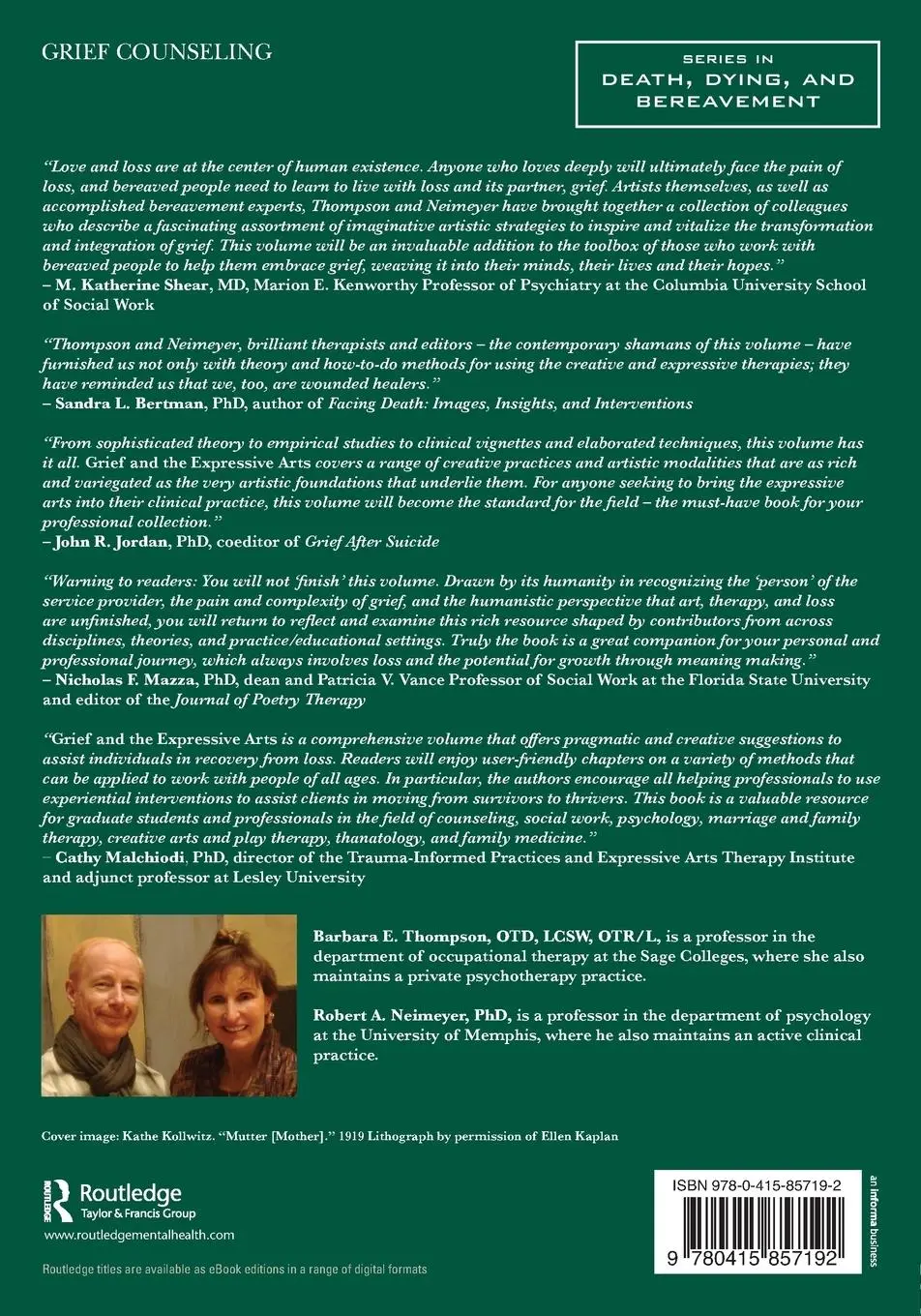 Rückseite: 9780415857192 | Grief and the Expressive Arts | Practices for Creating Meaning | Buch