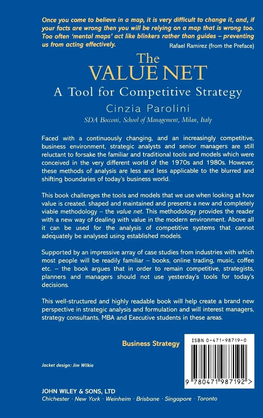 Rückseite: 9780471987192 | The Value Net | A Tool for Competitive Strategy | Cinzia Parolini