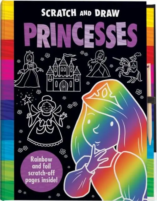 Scratch &amp, Draw Princess - Scratch Art Activity Book
