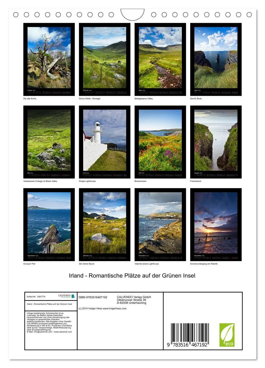 Bild: 9783516467192 | Irland - Romantische Plätze auf der Grünen Insel (Wandkalender 2026...