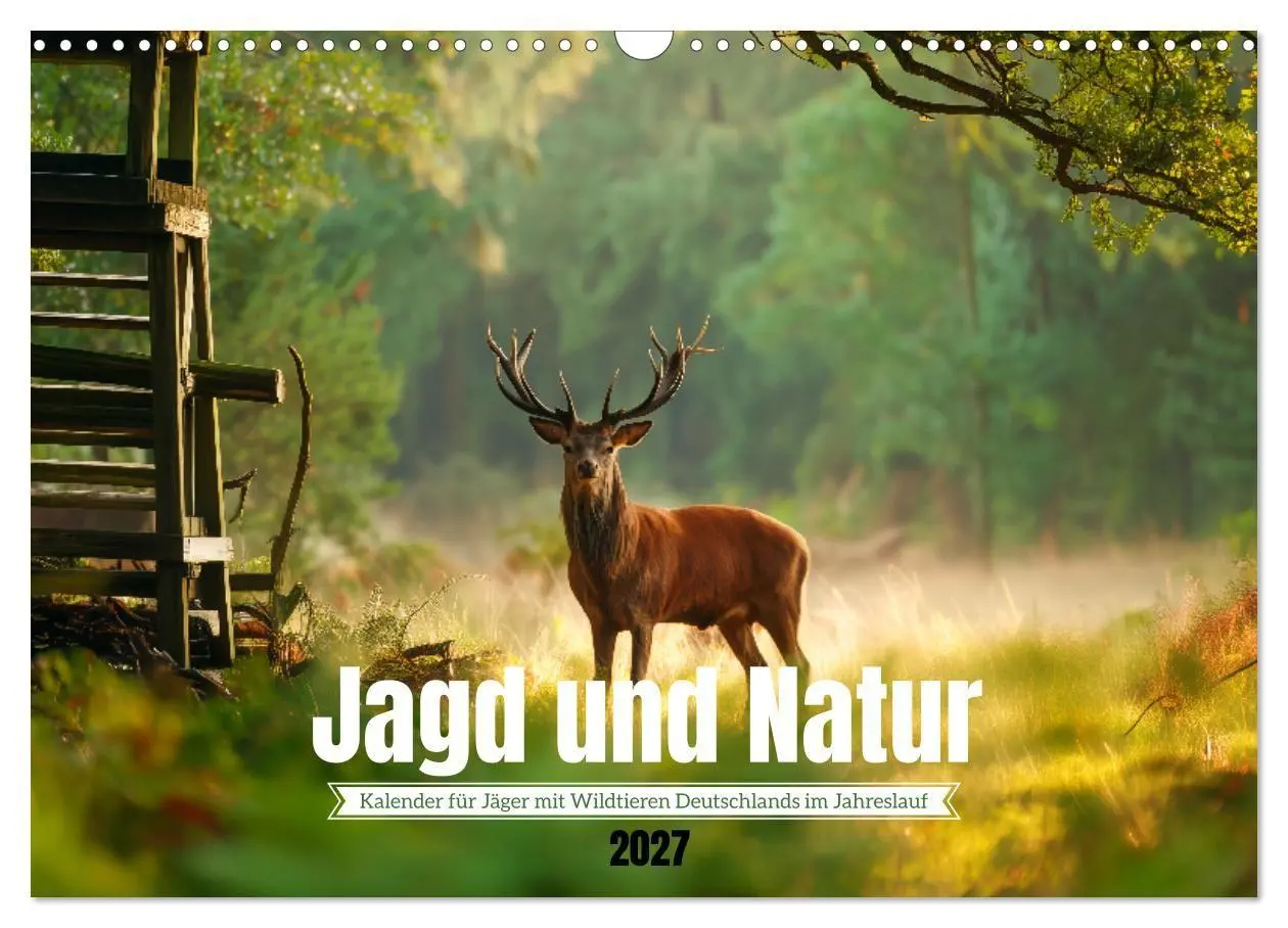 Cover: 9783516847192 | Jagd und Natur - Kalender für Jäger mit Wildtieren Deutschlands im...