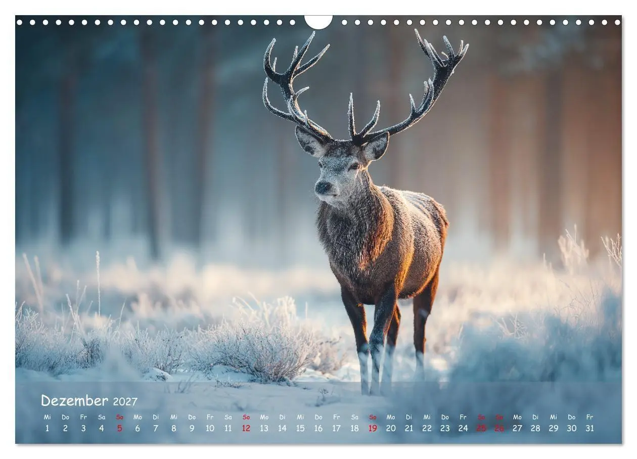 Bild: 9783516847192 | Jagd und Natur - Kalender für Jäger mit Wildtieren Deutschlands im...