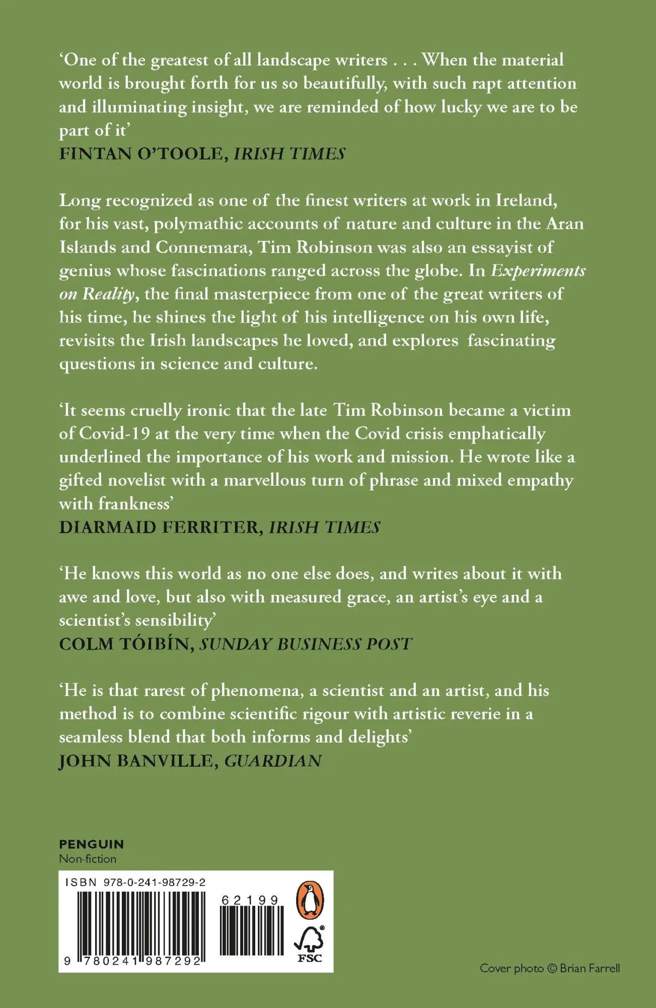 Rückseite: 9780241987292 | Experiments on Reality | The Last Essays | Tim Robinson | Taschenbuch