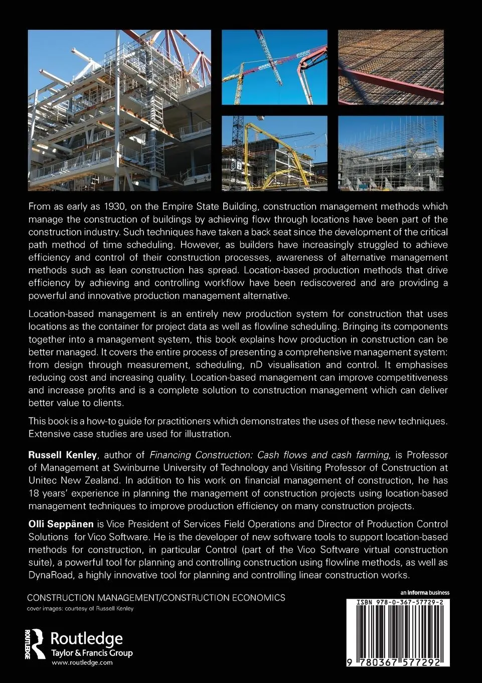 Rückseite: 9780367577292 | Location-Based Management for Construction | Russell Kenley (u. a.)