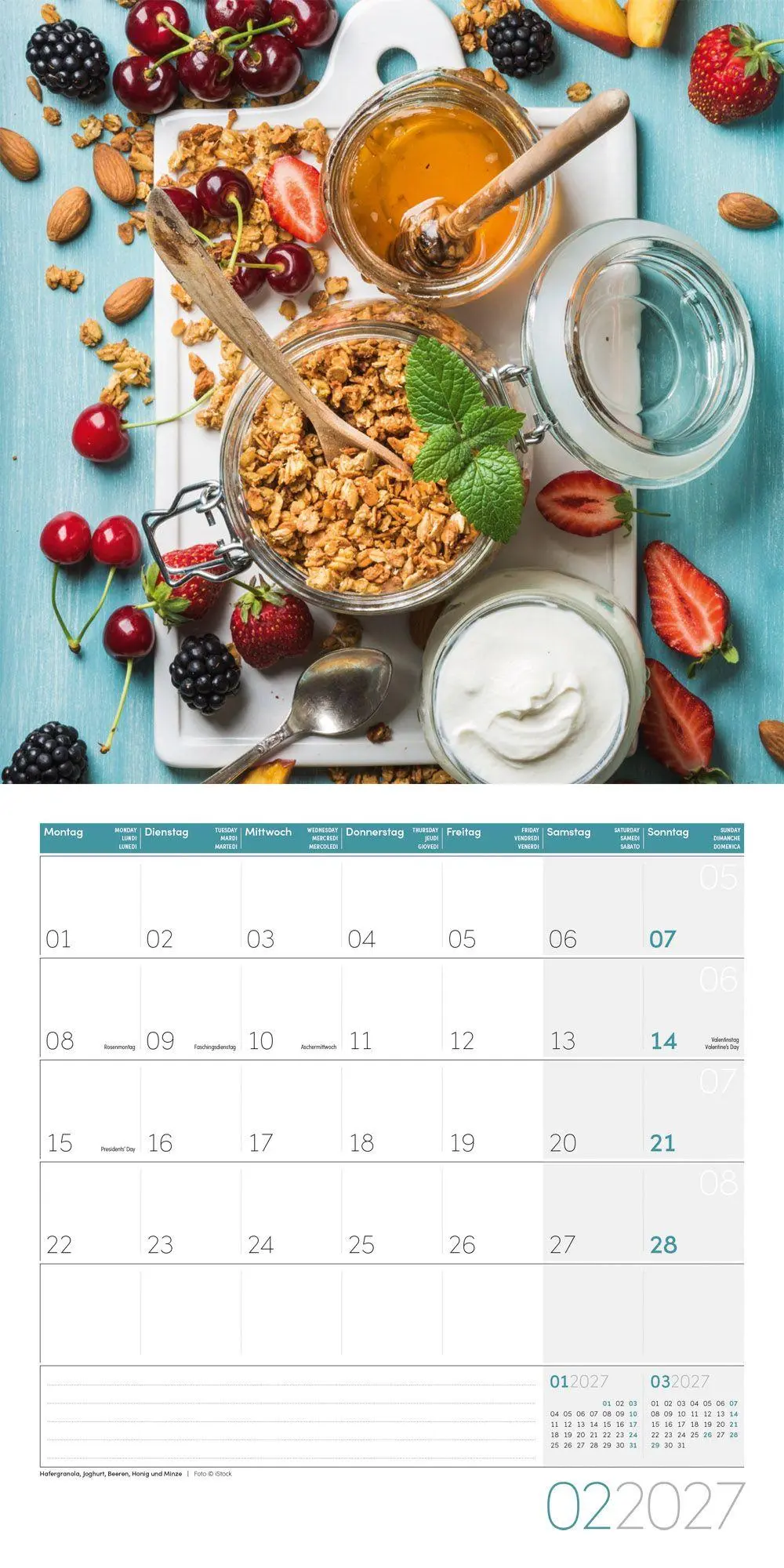 Bild: 9783838447292 | Food Kalender 2027 - 30x30 - Art12 | Ackermann Kunstverlag GmbH | 2027