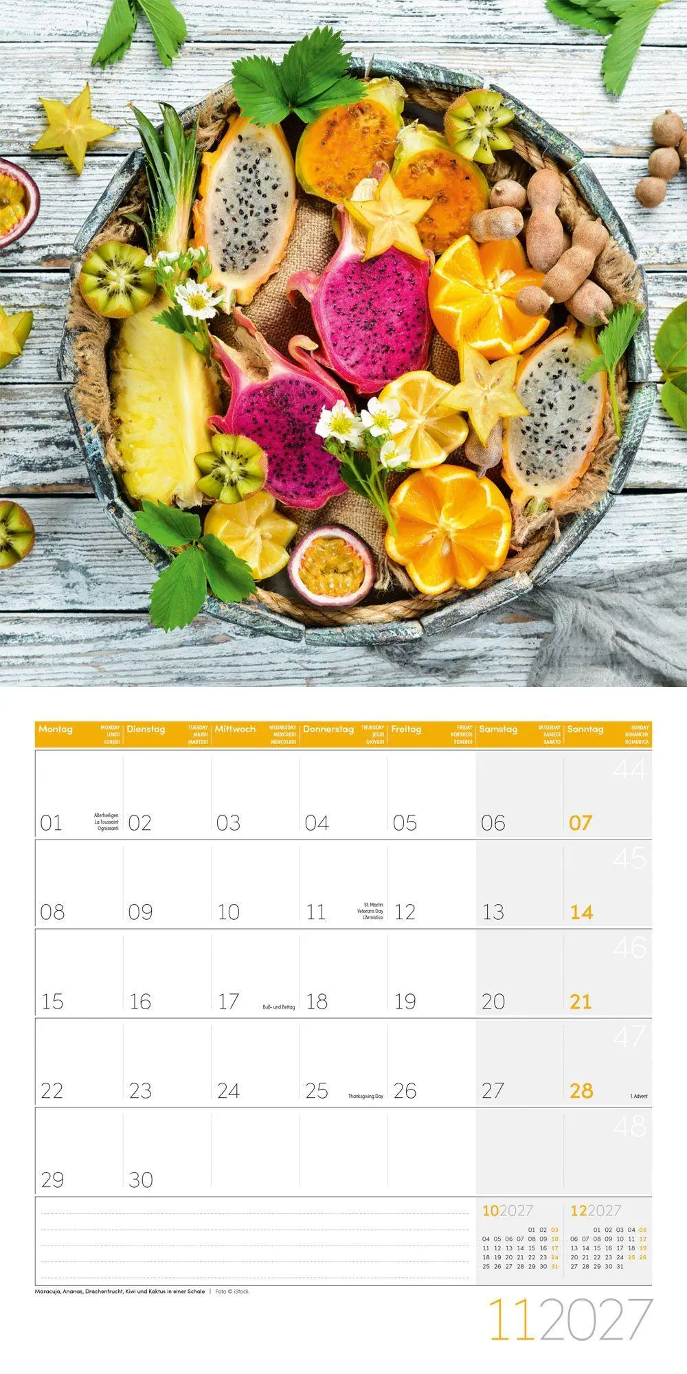 Bild: 9783838447292 | Food Kalender 2027 - 30x30 - Art12 | Ackermann Kunstverlag GmbH | 2027