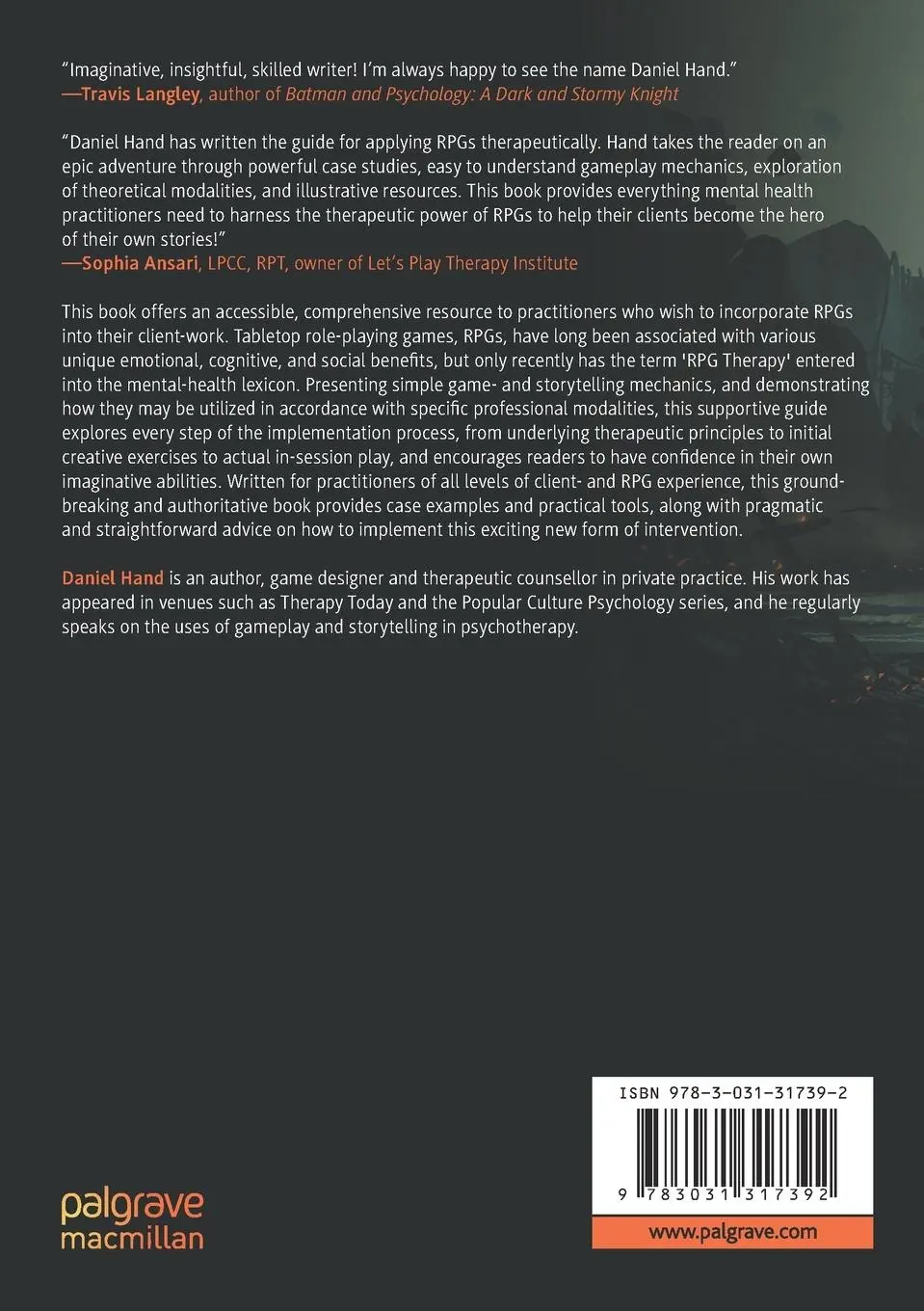 Rückseite: 9783031317392 | Role-Playing Games in Psychotherapy | A Practitioner's Guide | Hand