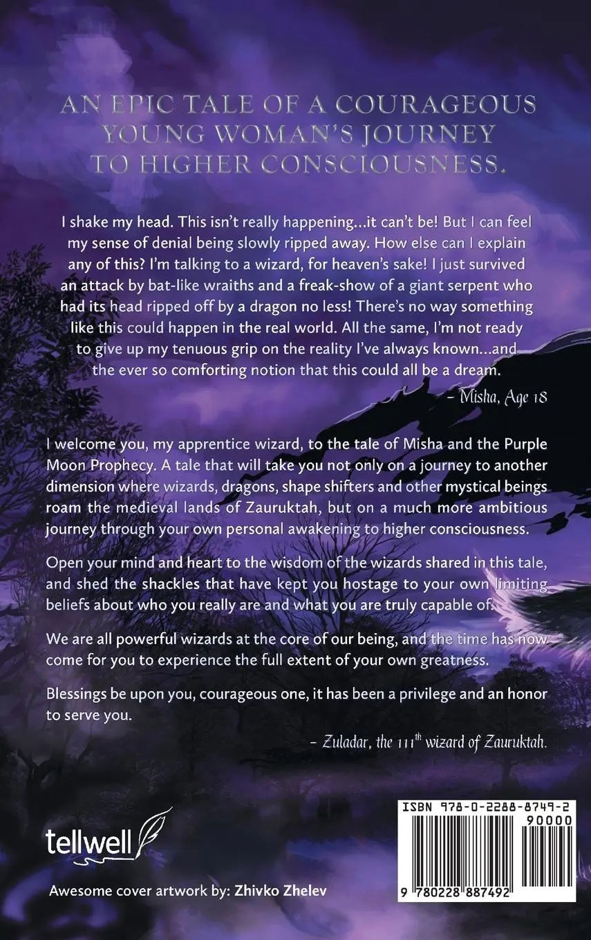 Rückseite: 9780228887492 | Misha and the Purple Moon Prophecy | Tanya Koller | Buch | Gebunden