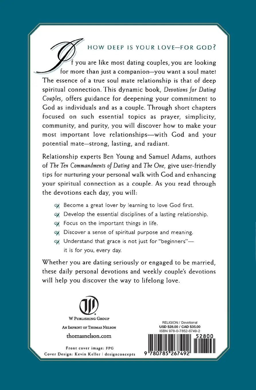 Rückseite: 9780785267492 | Devotions for Dating Couples | Ben Young (u. a.) | Taschenbuch | 2002