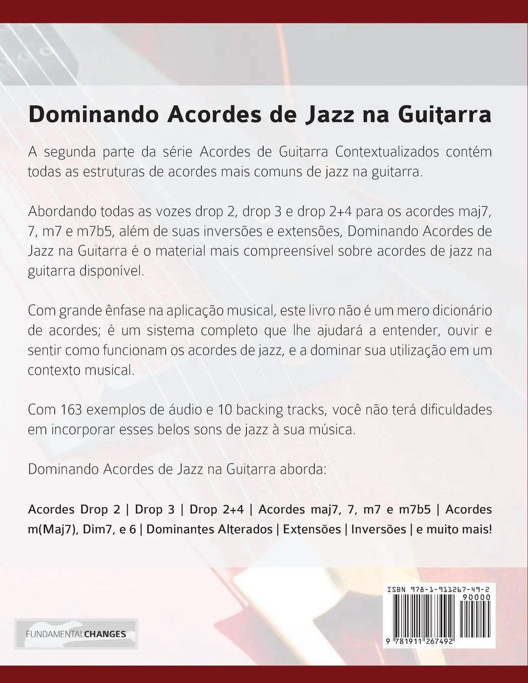 Rückseite: 9781911267492 | Dominando Acordes de Jazz na Guitarra | Joseph Alexander | Taschenbuch