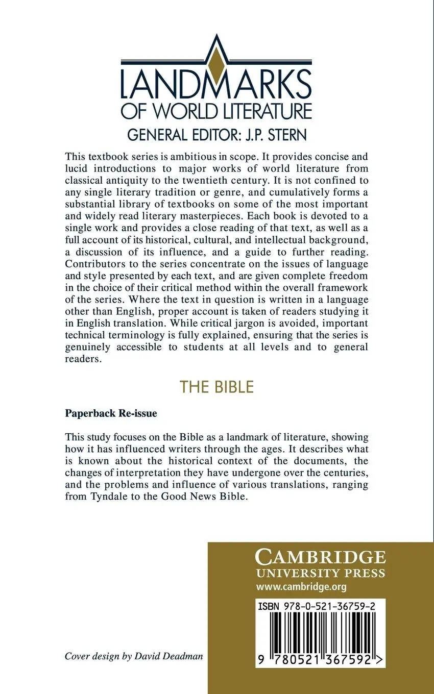 Rückseite: 9780521367592 | The Bible | Stephen Prickett (u. a.) | Taschenbuch | Englisch | 2008