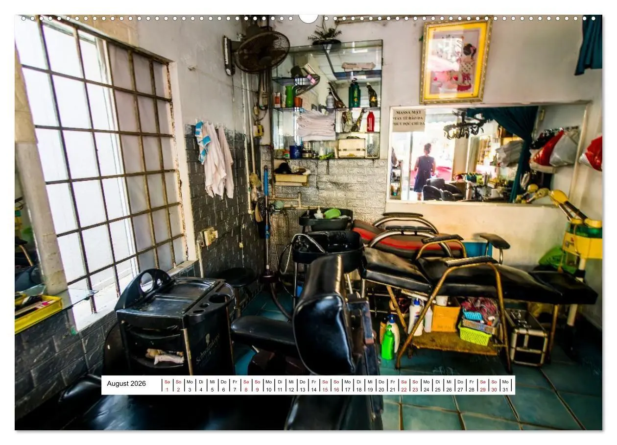 Bild: 9783516667592 | Friseursalons rund um den Globus (Wandkalender 2026 DIN A2 quer),...