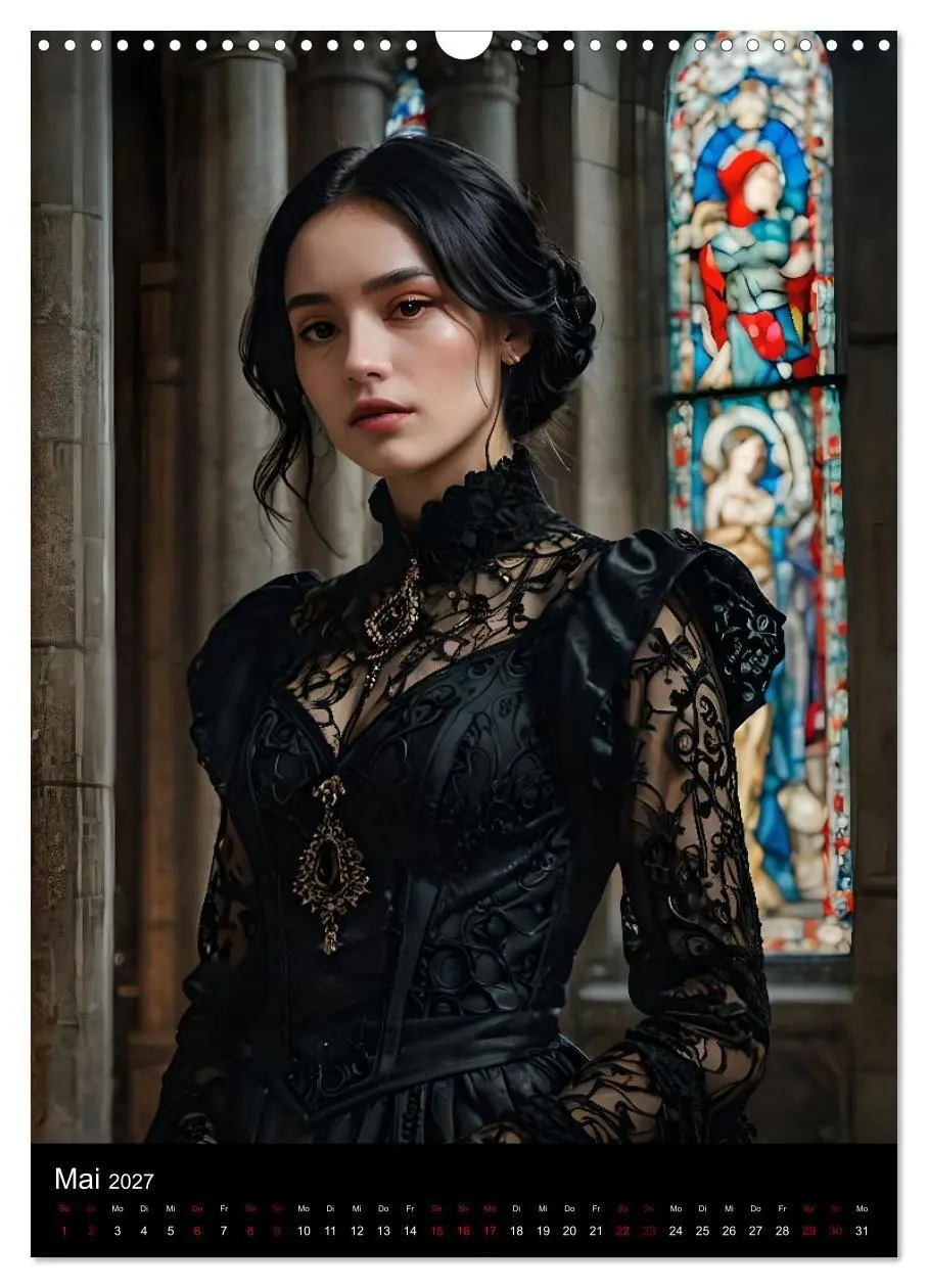Bild: 9783569067592 | Gothic beauties - Schönheiten der Nacht (Wandkalender 2027 DIN A3...
