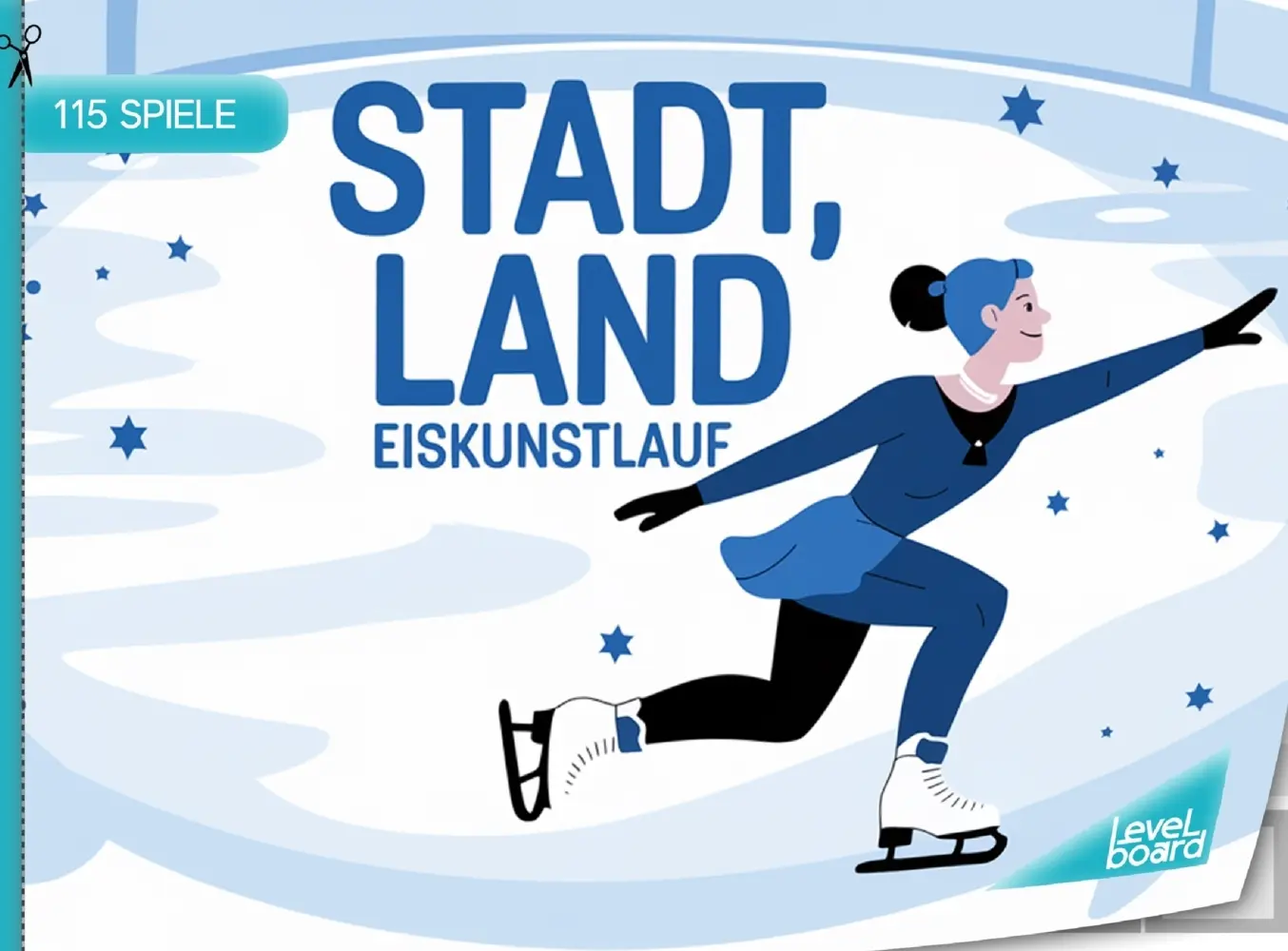 Cover: 9783693197592 | Stadt, Land, Eiskunstlauf - 115 Spielblöcke | levelBoard Spiele | Buch