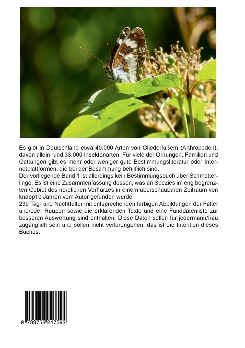 Rückseite: 9783756247592 | Gliederfüßer (Arthtropoden) in Goslar und Umgebung | Gerwin Bärecke