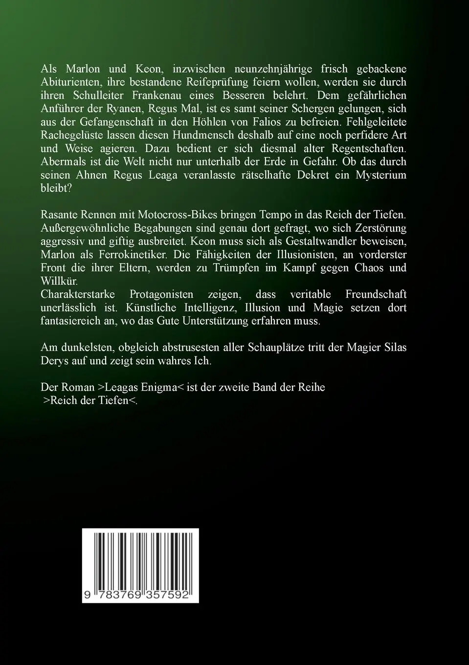Rückseite: 9783769357592 | Leagas Enigma | Rebecca Cornway | Taschenbuch | 338 S. | Deutsch