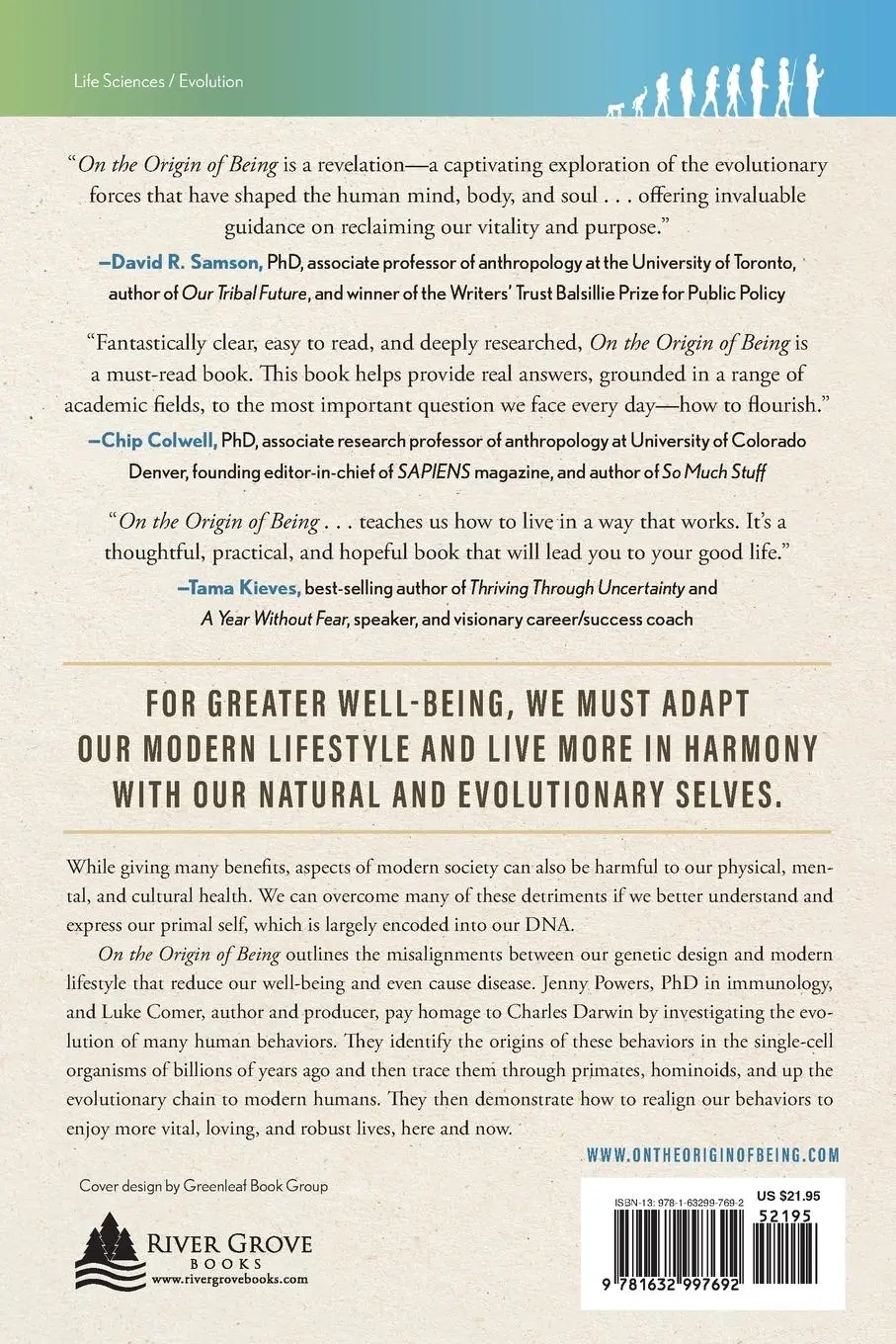 Rückseite: 9781632997692 | On the Origin of Being | Luke Comer (u. a.) | Taschenbuch | Englisch