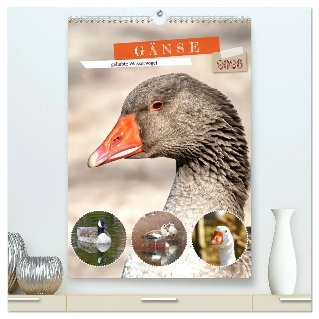 Cover: 9783516347692 | Gänse, geliebte Wasservögel (hochwertiger Premium Wandkalender 2026...