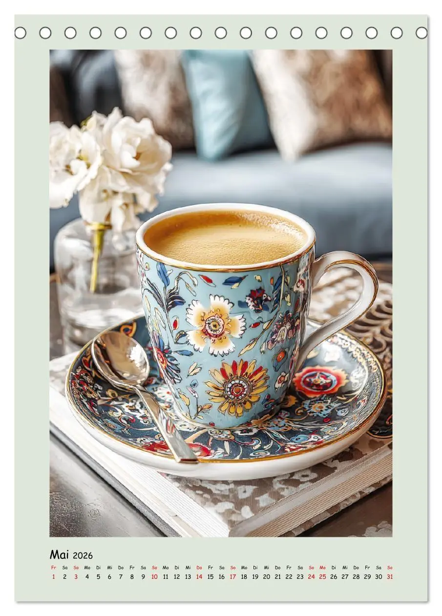 Bild: 9783516727692 | Kaffeepoesie. Der Charme edler Tassen (Tischkalender 2026 DIN A5...