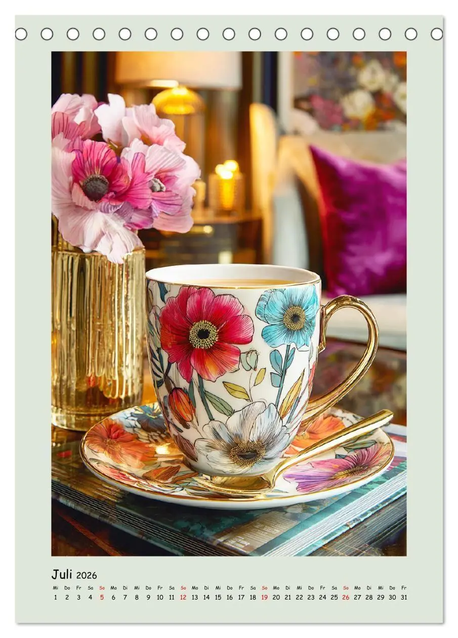 Bild: 9783516727692 | Kaffeepoesie. Der Charme edler Tassen (Tischkalender 2026 DIN A5...