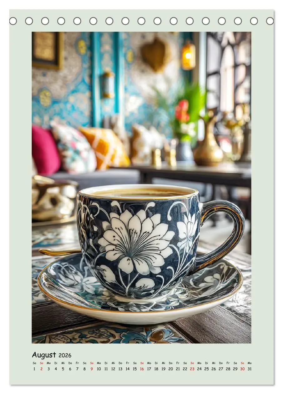 Bild: 9783516727692 | Kaffeepoesie. Der Charme edler Tassen (Tischkalender 2026 DIN A5...