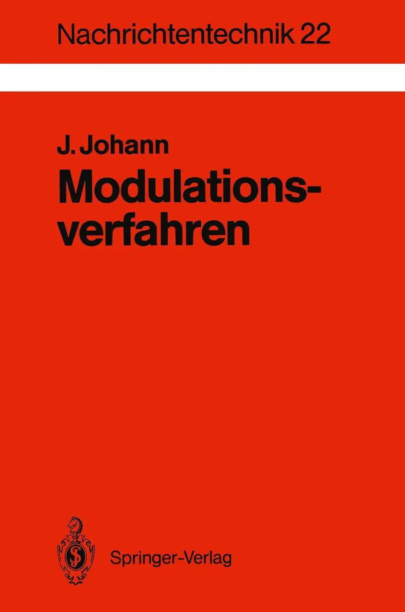 Cover: 9783540557692 | Modulationsverfahren | Jens Johann | Taschenbuch | x | Deutsch | 1992