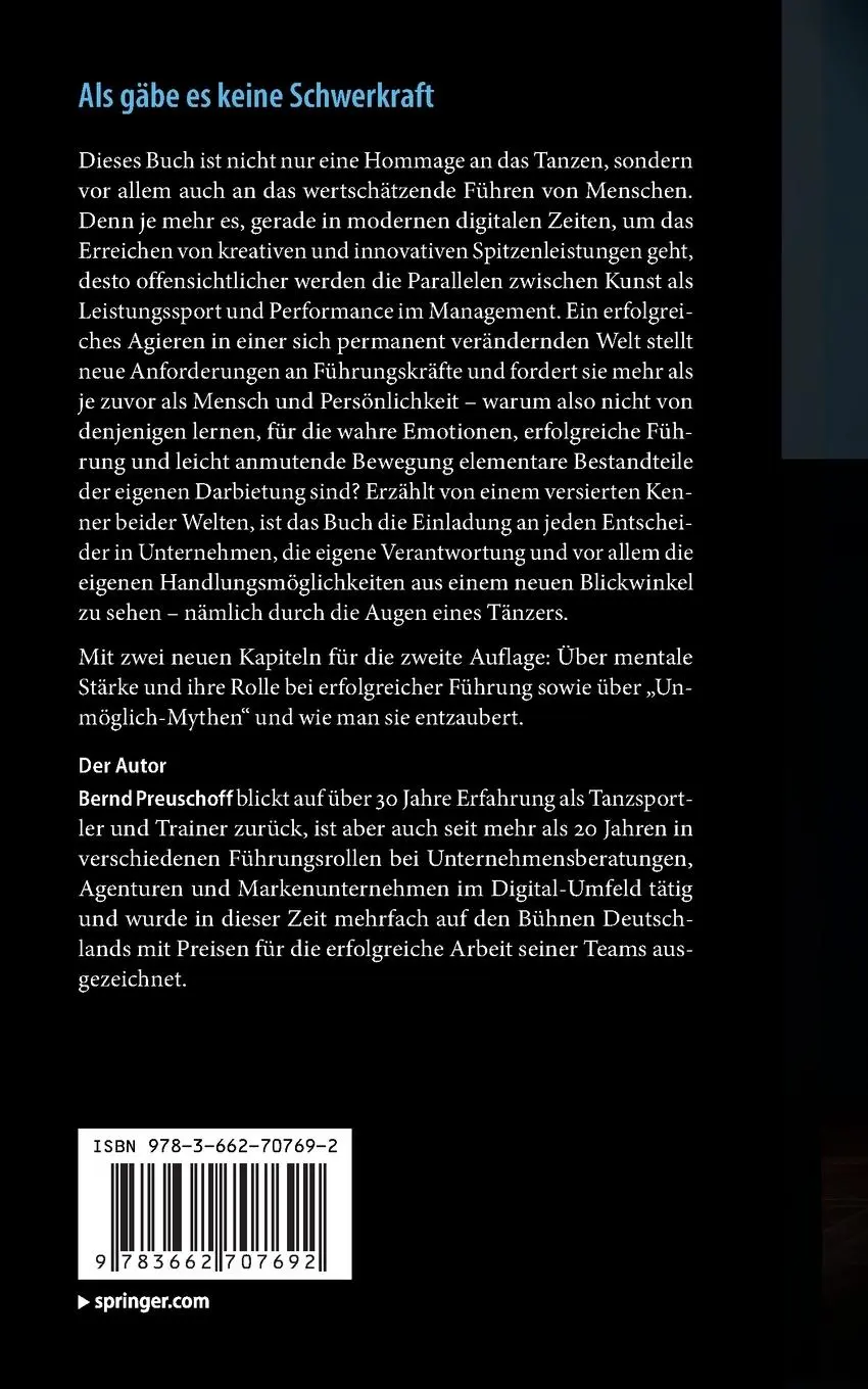 Rückseite: 9783662707692 | Als gäbe es keine Schwerkraft | Bernd Preuschoff | Taschenbuch | xviii