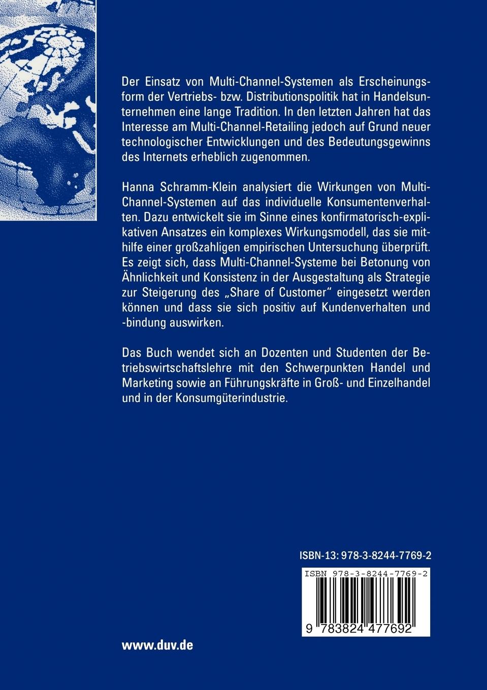 Rückseite: 9783824477692 | Multi-Channel-Retailing | Hanna Schramm-Klein | Taschenbuch | xxviii