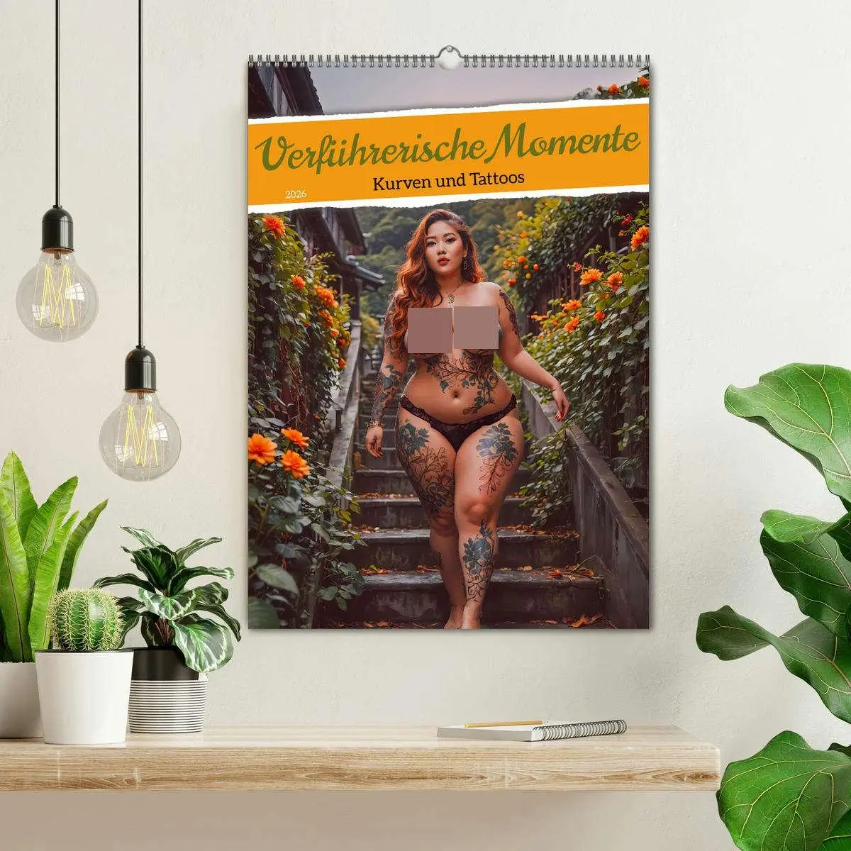 Bild: 9783457247792 | Verführerische Momente - Kurven und Tattoos (Wandkalender 2026 DIN...