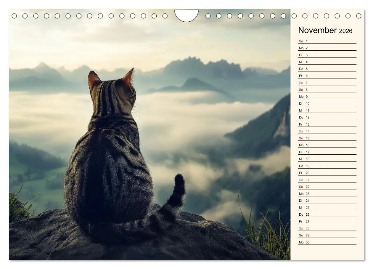 Bild: 9783457317792 | Katzen schaffen Kunst (Wandkalender 2026 DIN A4 quer), CALVENDO...