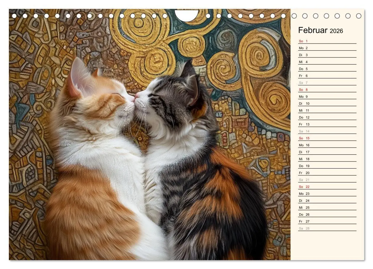 Bild: 9783457317792 | Katzen schaffen Kunst (Wandkalender 2026 DIN A4 quer), CALVENDO...