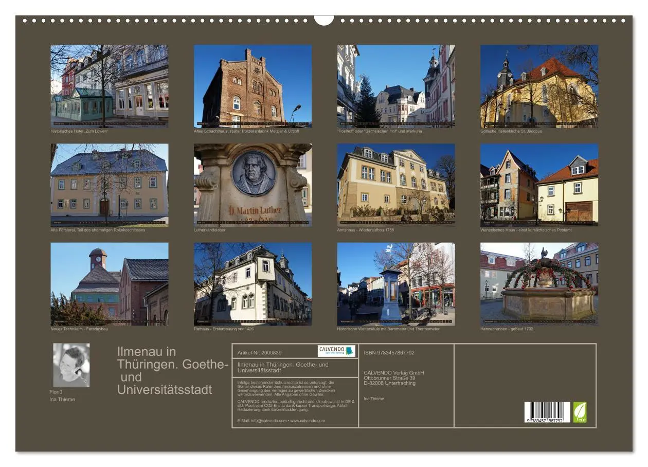 Bild: 9783457867792 | Ilmenau in Thüringen. Goethe- und Universitätsstadt (Wandkalender...