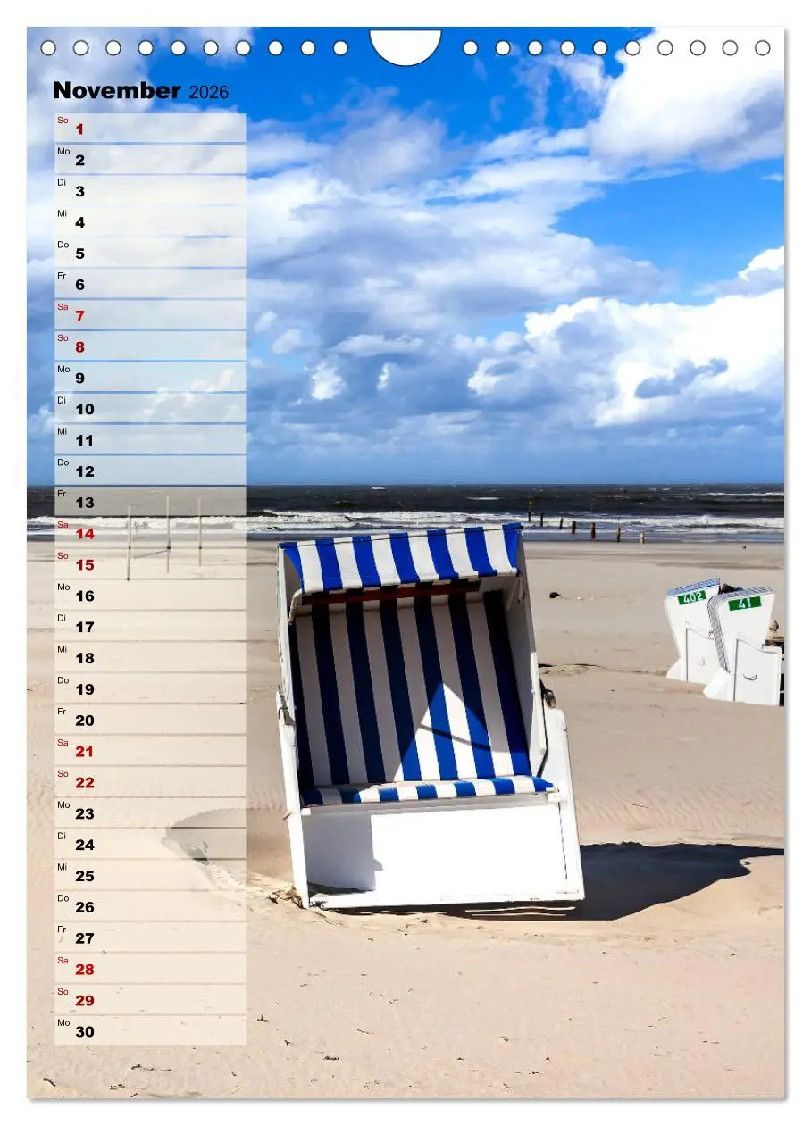 Bild: 9783516407792 | An der See Geburtstagsplaner (Wandkalender 2026 DIN A4 hoch),...