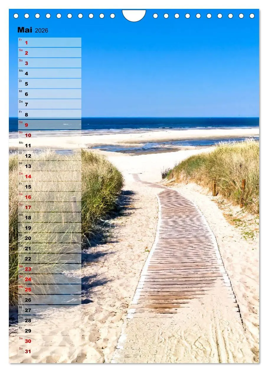 Bild: 9783516407792 | An der See Geburtstagsplaner (Wandkalender 2026 DIN A4 hoch),...