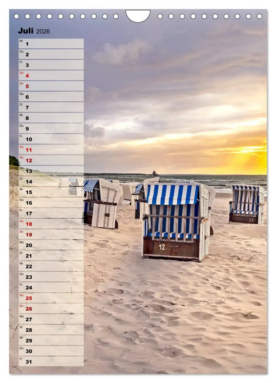 Bild: 9783516407792 | An der See Geburtstagsplaner (Wandkalender 2026 DIN A4 hoch),...