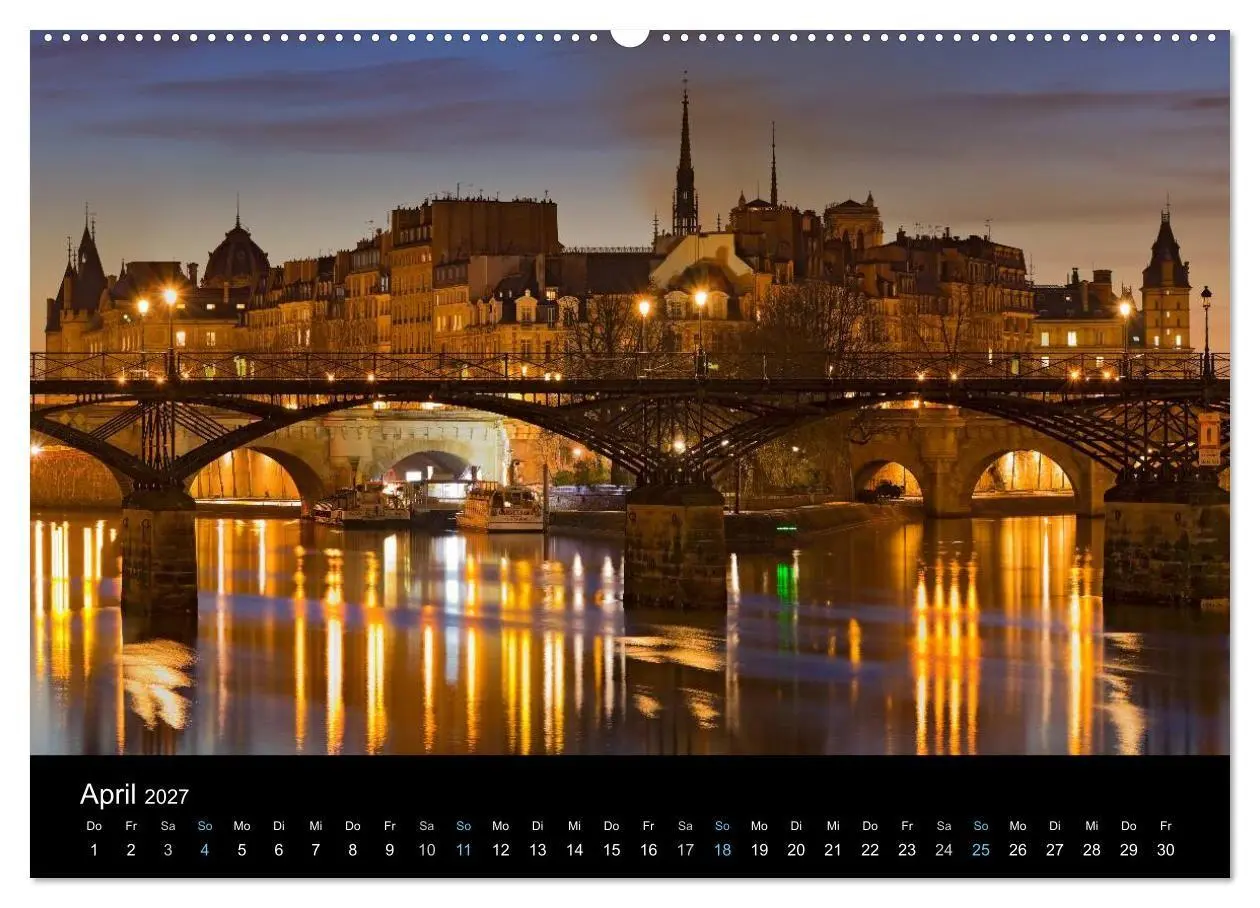 Bild: 9783569977792 | Paris bei Nacht 2027 (Wandkalender 2027 DIN A2 quer), CALVENDO...