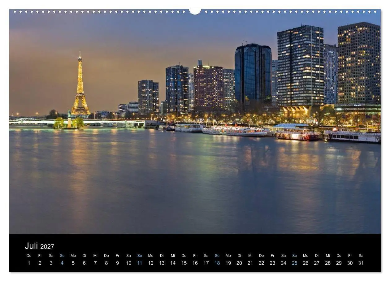 Bild: 9783569977792 | Paris bei Nacht 2027 (Wandkalender 2027 DIN A2 quer), CALVENDO...