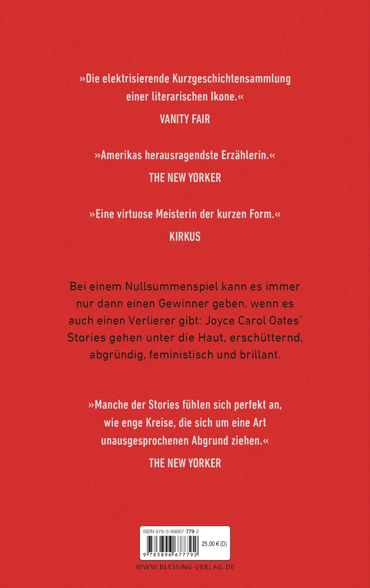 Bild: 9783896677792 | Nullsumme | Stories | Joyce Carol Oates | Buch | 320 S. | Deutsch