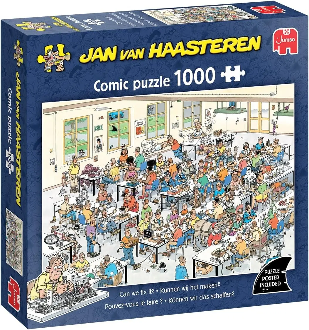 Cover: 8721017607892 | Jan van Haasteren - Können wir das schaffen? Puzzle 1000 Teile | Spiel