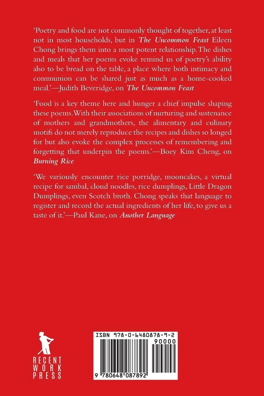 Rückseite: 9780648087892 | The Uncommon Feast | Eileen Chong | Taschenbuch | Englisch | 2018