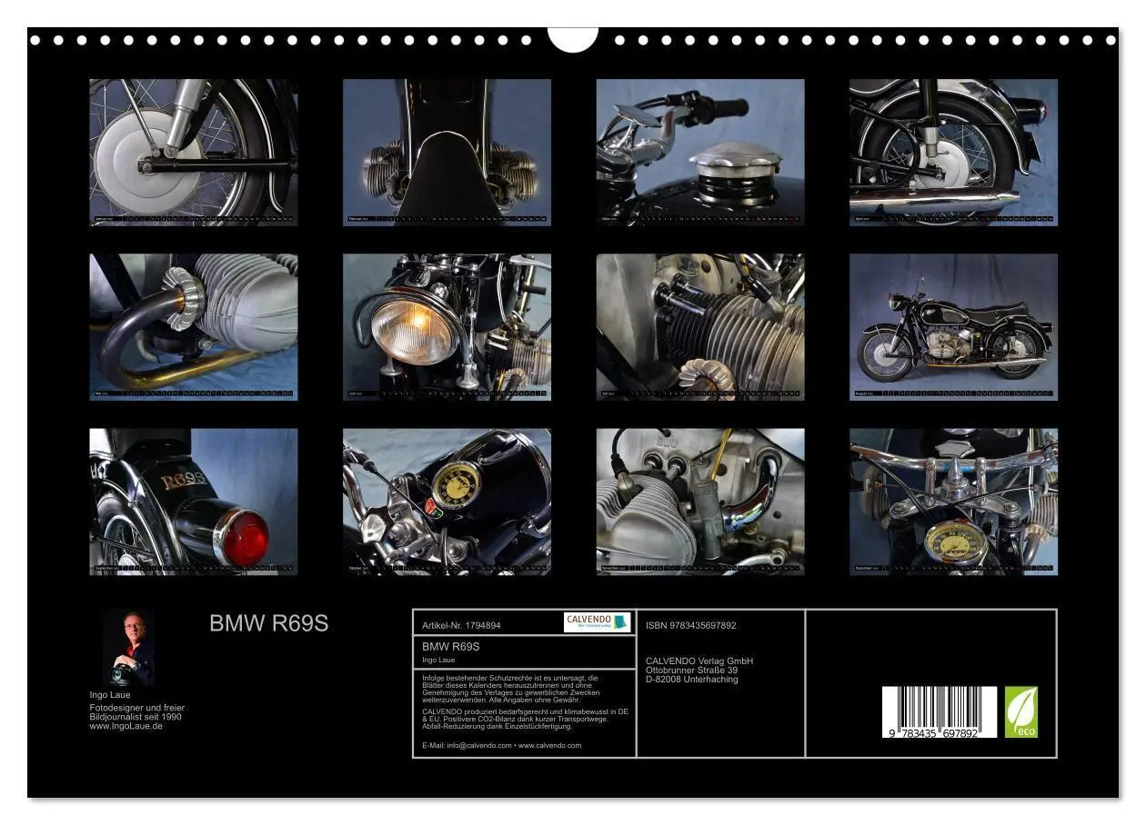 Bild: 9783435697892 | BMW R69S (Wandkalender 2025 DIN A3 quer), CALVENDO Monatskalender