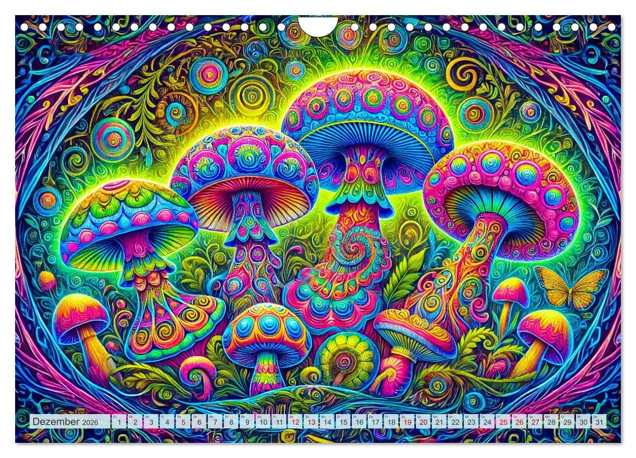 Bild: 9783457307892 | Psychedelische Pilze - Die bunte Welt der magischen Pilze...