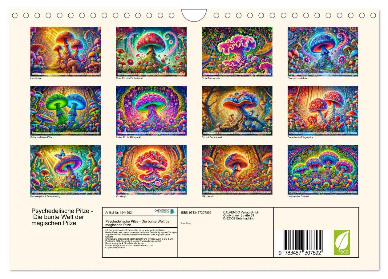 Bild: 9783457307892 | Psychedelische Pilze - Die bunte Welt der magischen Pilze...