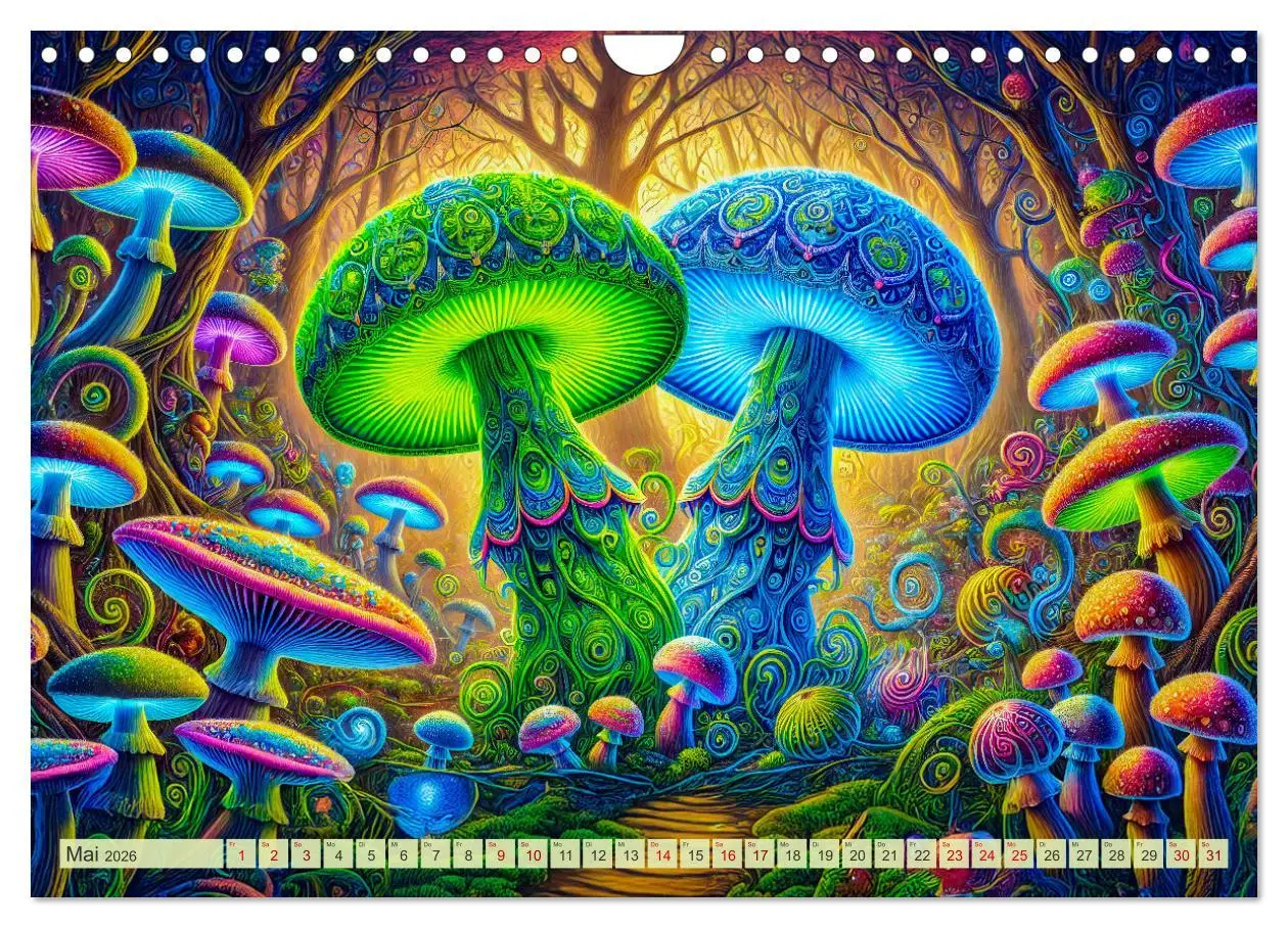 Bild: 9783457307892 | Psychedelische Pilze - Die bunte Welt der magischen Pilze...