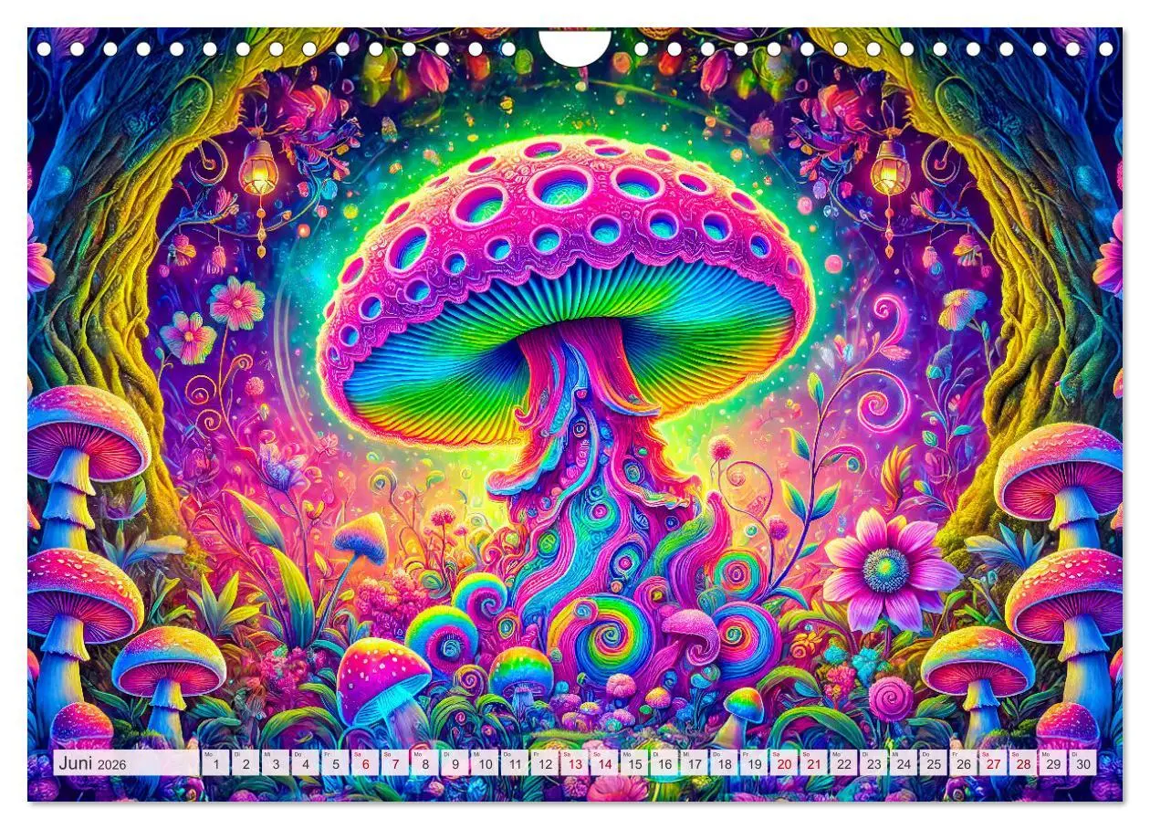 Bild: 9783457307892 | Psychedelische Pilze - Die bunte Welt der magischen Pilze...